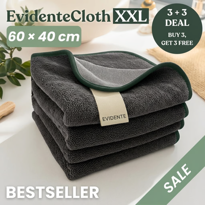 EvidenteCloth XXL (60x40cm) – Streak-Free Cleaning With Just Water
