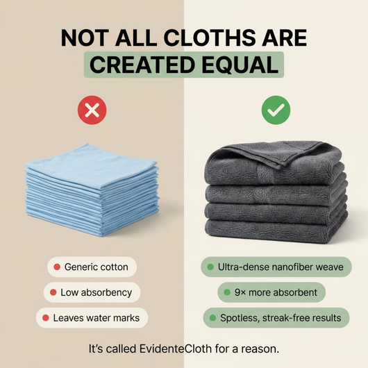 EvidenteCloth XXL (60x40cm) – Streak-Free Cleaning With Just Water