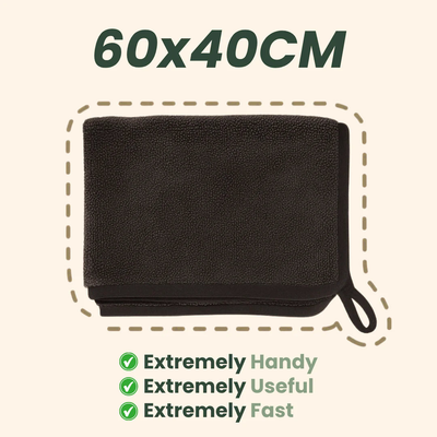 EvidenteCloth XXL (60x40cm) – Streak-Free Cleaning With Just Water